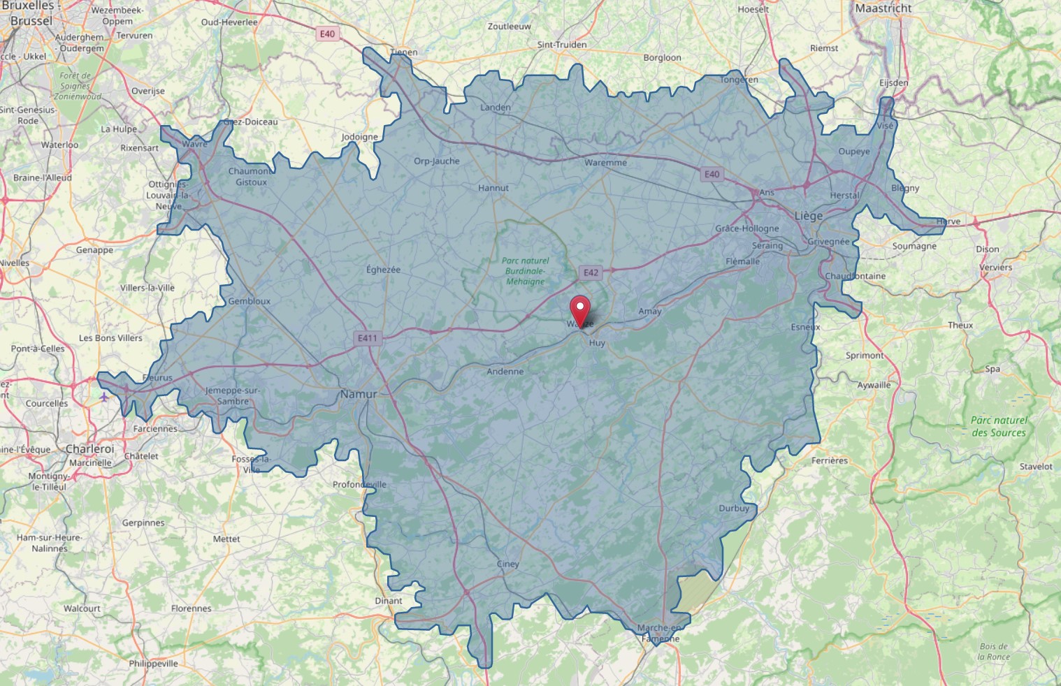 Zone désservie par Objectif Immo